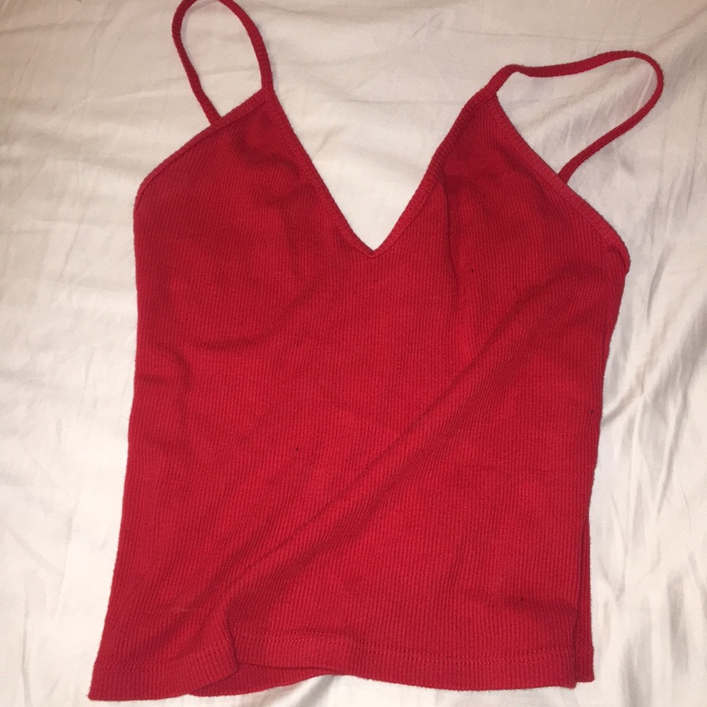 Never worn red brandy Melville tank top